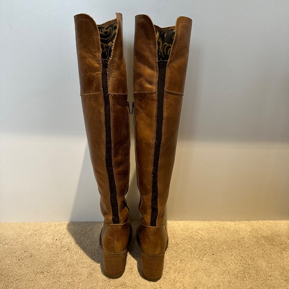 FLY LONDON Leather Tall Brown OTK Boot - Size 37 - Picture 7 of 11